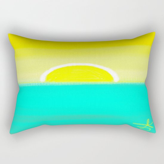 Birthday Yellow Rectangular Pillow
