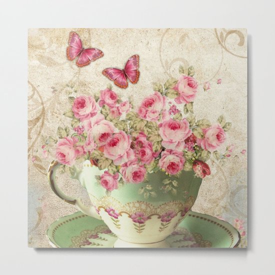 Tea Flowers #4 Metal Print