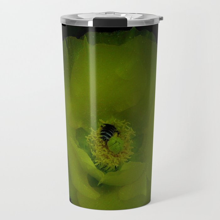 The Flower and the Bee Travel Mug