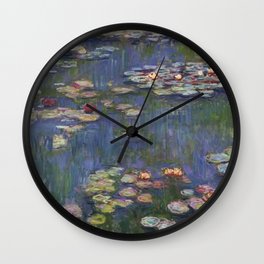 Water Lilies (Nymphéas), c.1916 Art, Monet Wall Clock
