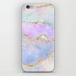 Rainbow Glitter Agate Texture 02 iPhone Skin