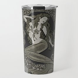 Neo Classic Mermaid Siren Sepia Travel Mug
