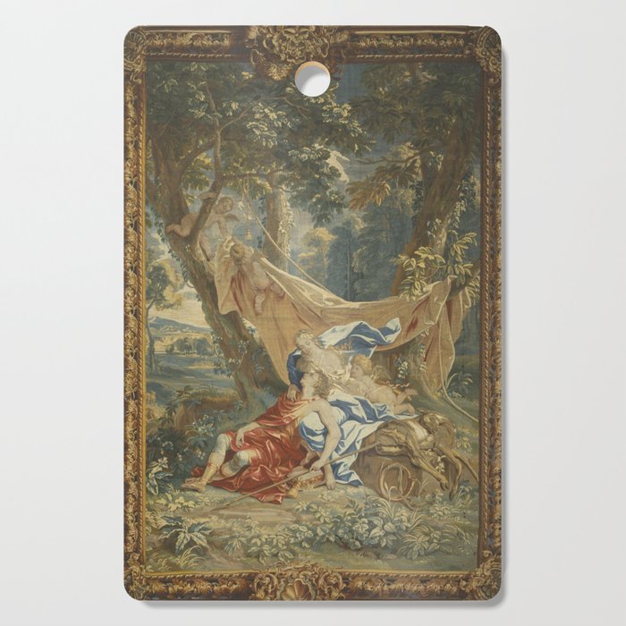 Antique 18th Century 'Venus and Adonis' Flemish Tapestry Cutting Board