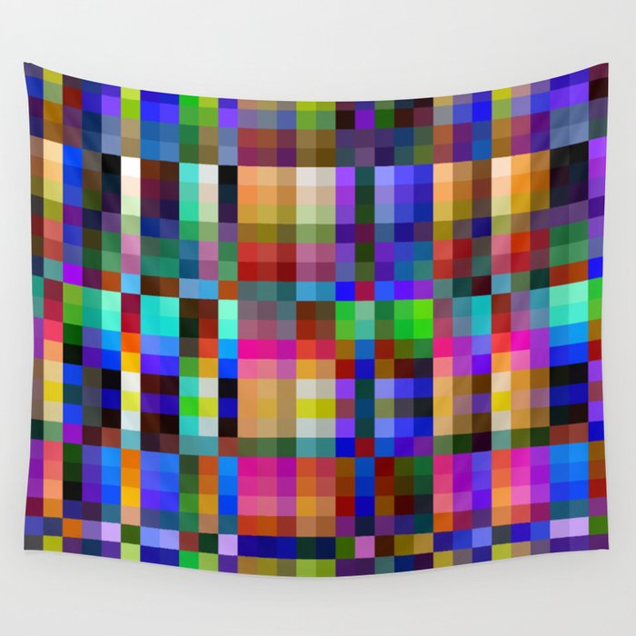 Multo - Colorful Decorative Art Pattern Wall Tapestry