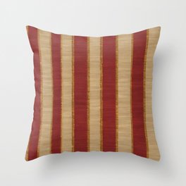Popular Burgundy Gold Luxury Linen Texture Collection Throw Pillow