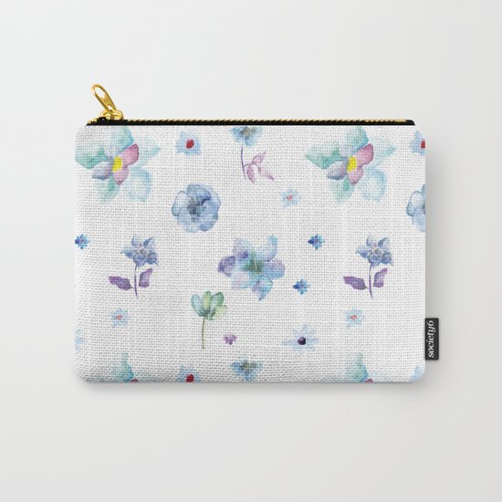Delicate Floral Pattern 02 Carry-All Pouch