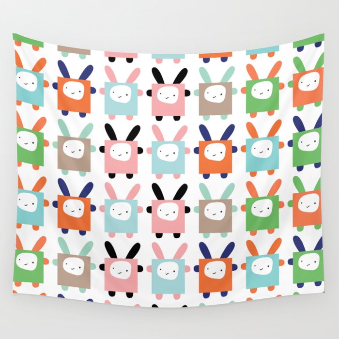 bunnies Wall Tapestry