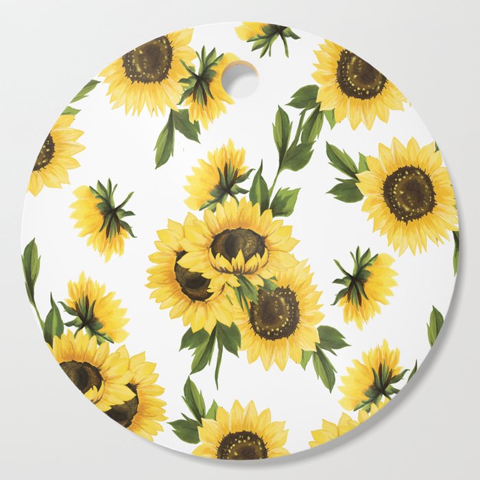 Lovely Sunflower Cutting Board by rate pattern