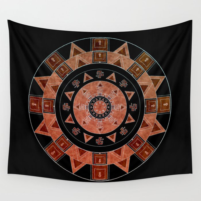 ethnic circle Wall Tapestry by vanessagf Society6