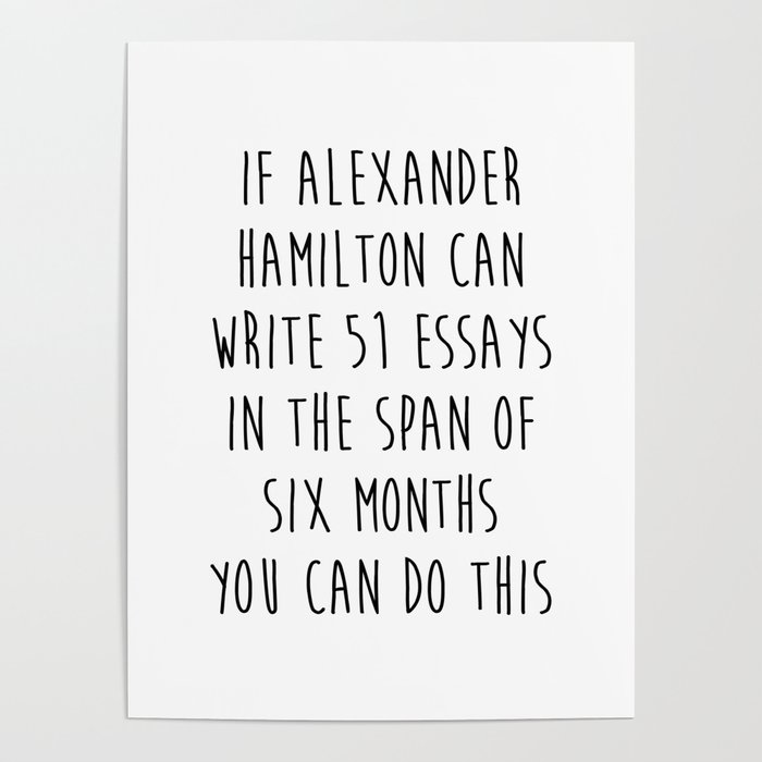Alexander hamilton 51 on sale essays