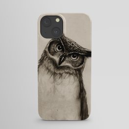 Owl Sketch iPhone Case
