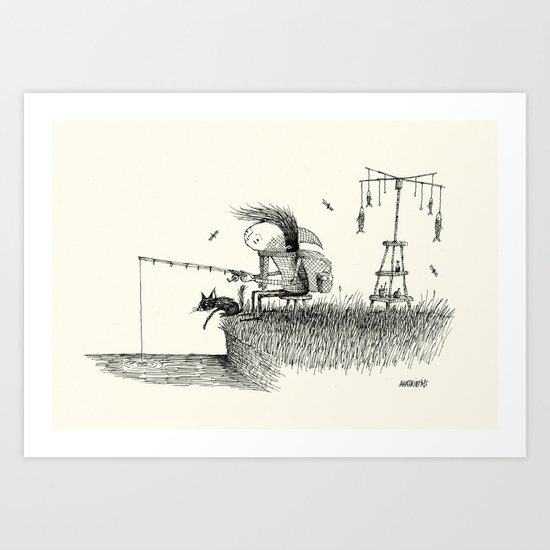 'At The River' Art Print