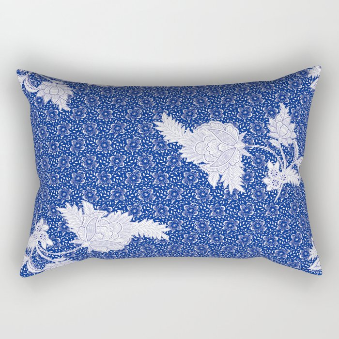 BENGALI BATIK BLUES Rectangular Pillow