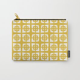 Mid Century Modern Pattern 271 Mustard Yellow Carry-All Pouch | Textile, Breezeblocks, Graphicdesign, Vintage, 1950S, Curated, Century, Modernist, Atomic, 1960S 