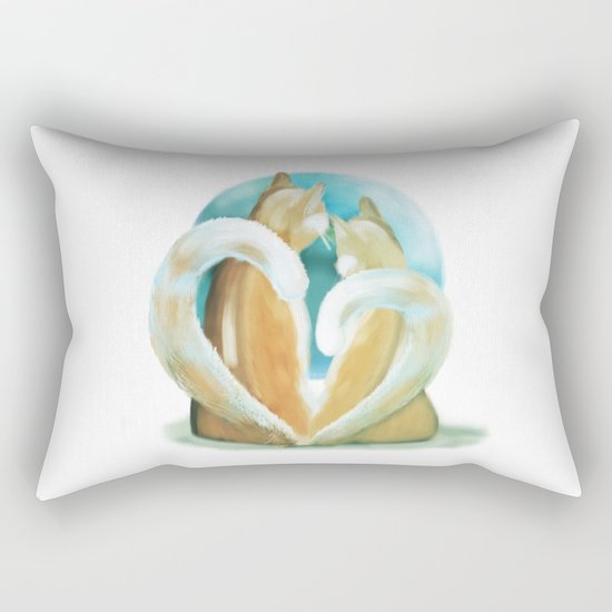 Fluffy love Rectangular Pillow