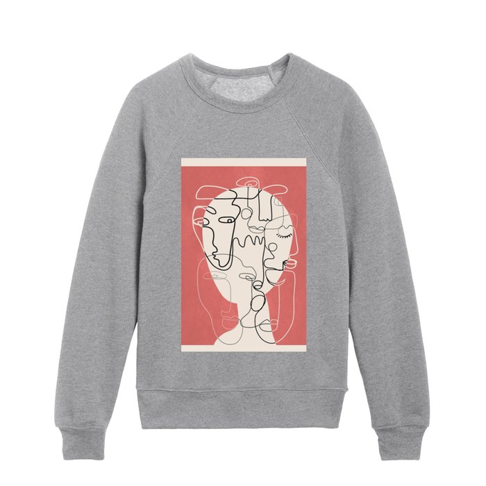 Undefined Thought Flow 6 Kids Crewneck