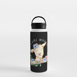 Just a Girl who Loves Goats Water Bottle