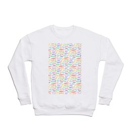 Words pattern Crewneck Sweatshirt