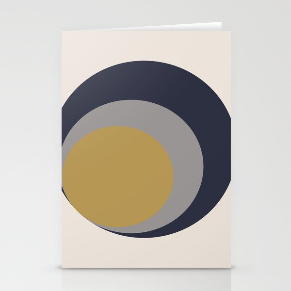Inverted Circles Stationery Cards