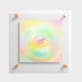 Lens flare effect rainbow Floating Acrylic Print