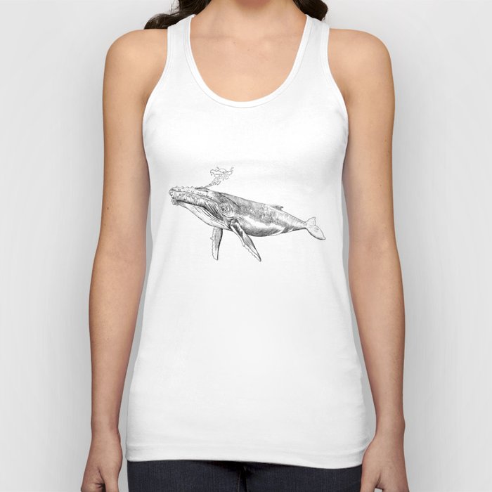 Humpback Whale with Bubbles Tank Top