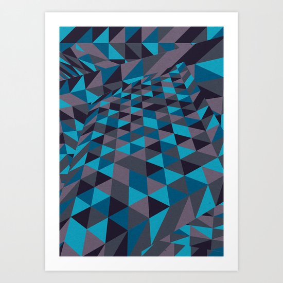 Triangulation (Inverted) Art Print