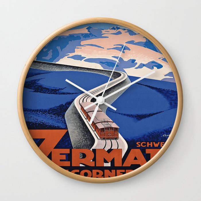 Vintage poster - Zermatt Wall Clock