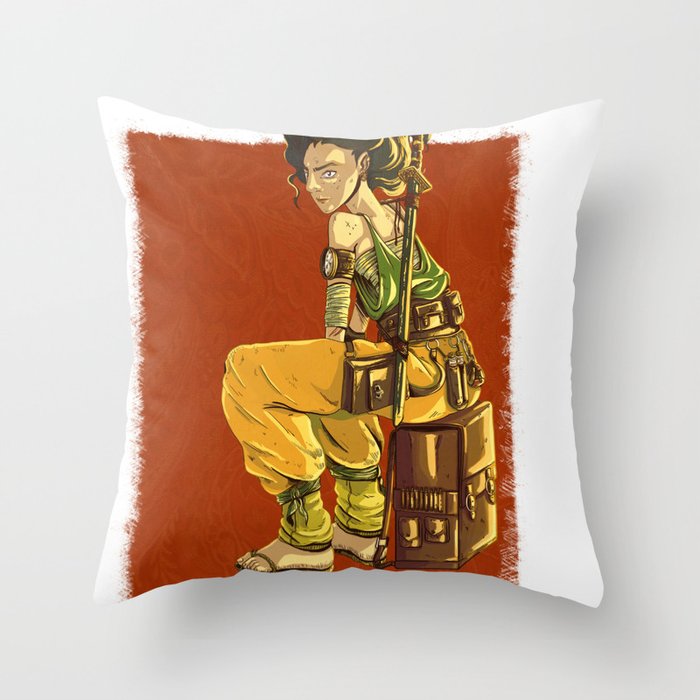 Samourai Throw Pillow