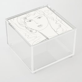 Sketch of a pop girl Acrylic Box