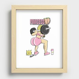 Fitness Princess Recessed Framed Print