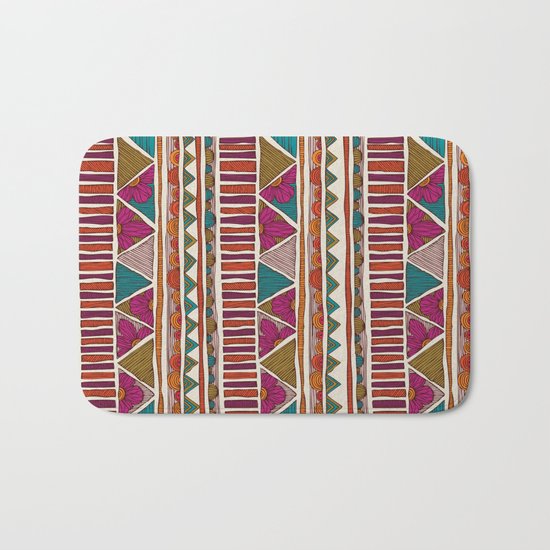 Tribal stripes Bath Mat
