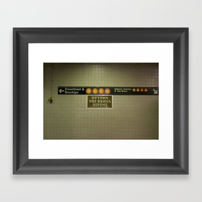 Downtown or Uptown? SOLD! Framed Art Print