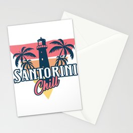 Santorini chill Stationery Card