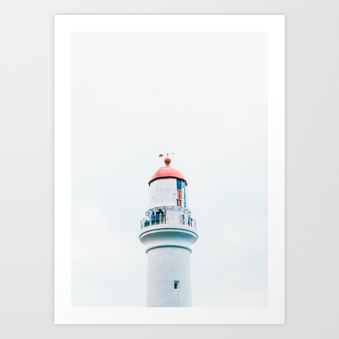 Split Point Lighthouse Art Print