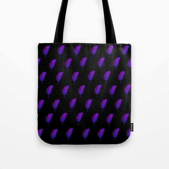 Elegant Violet Feathers Tote Bag