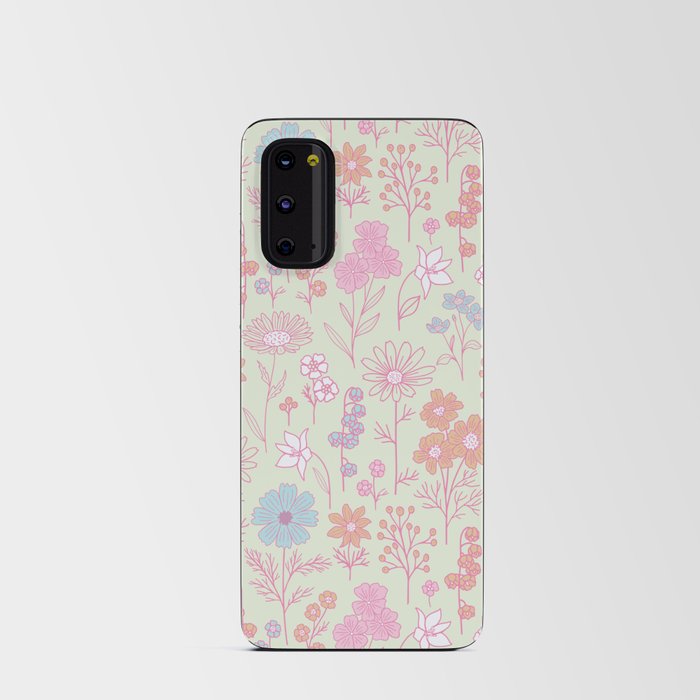 Pastel Floral Aesthetic Android Card Case