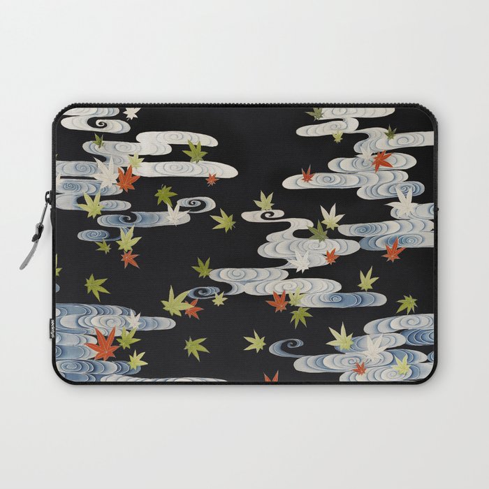 Traditional Ancient Chinese Leaves on Water Painting Laptop Sleeve