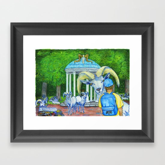 Locals Only - Chapel Hill, NC Framed Art Print