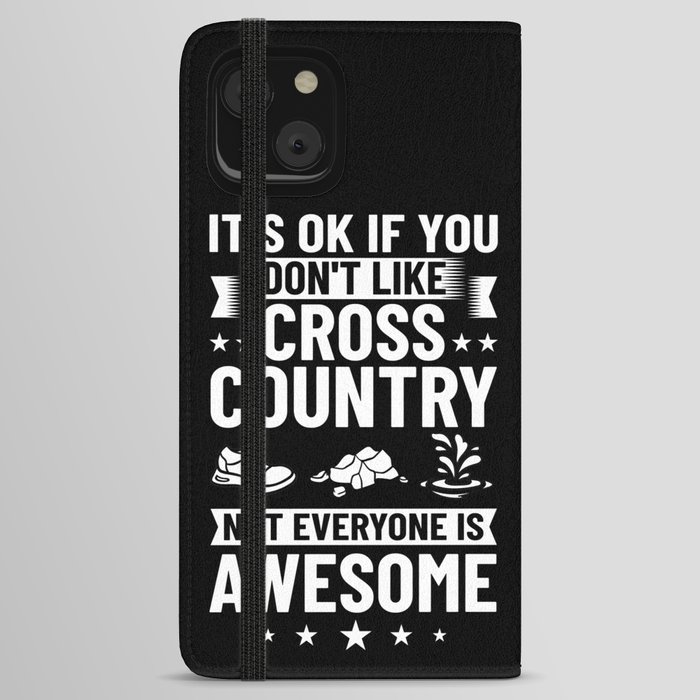 Cross Country Running Coach Training XC Run Race iPhone Wallet Case