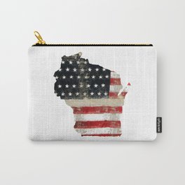WISCONSIN FLAG Carry-All Pouch