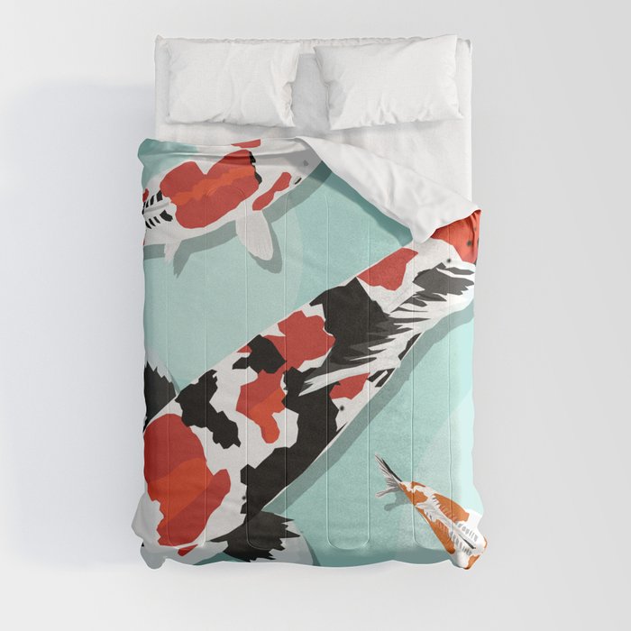 Koi Fish Pond #2 Comforter