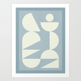 Modern geometric shapes 32 Art Print