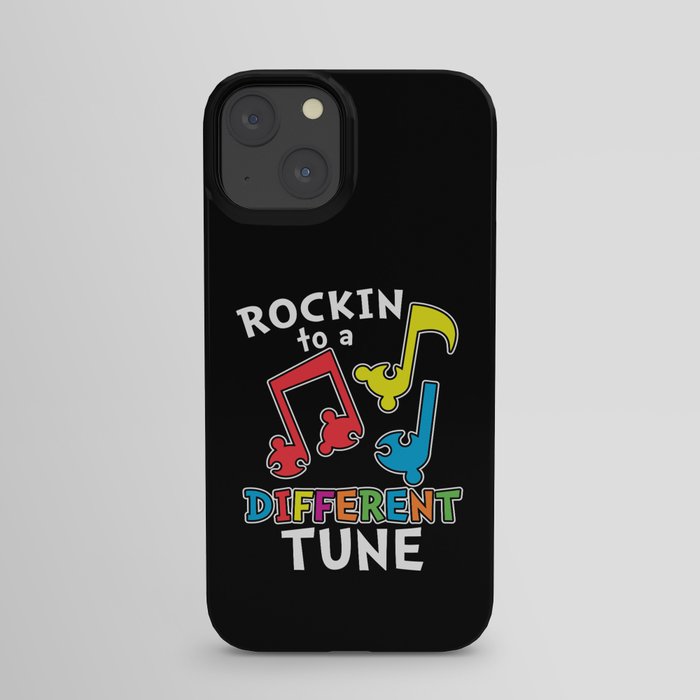 Rockin To A Different Tune Autism Awareness iPhone Case