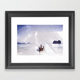 White Sandy Beaches Framed Art Print