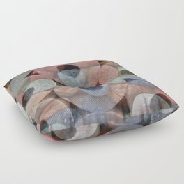 Rock and Roll Colorful Toilet Paper Roll Design Filled with Rocks Floor Pillow