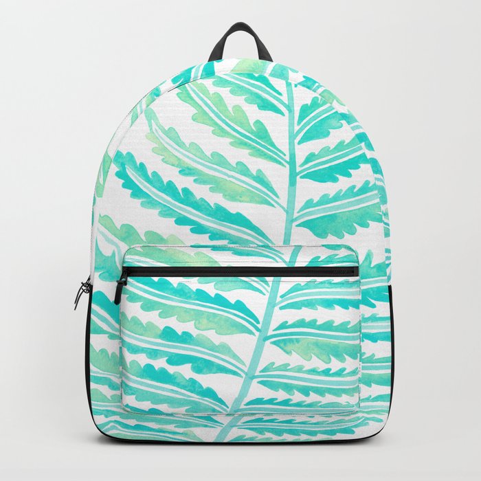 Fern Leaf – Turquoise Palette Backpack