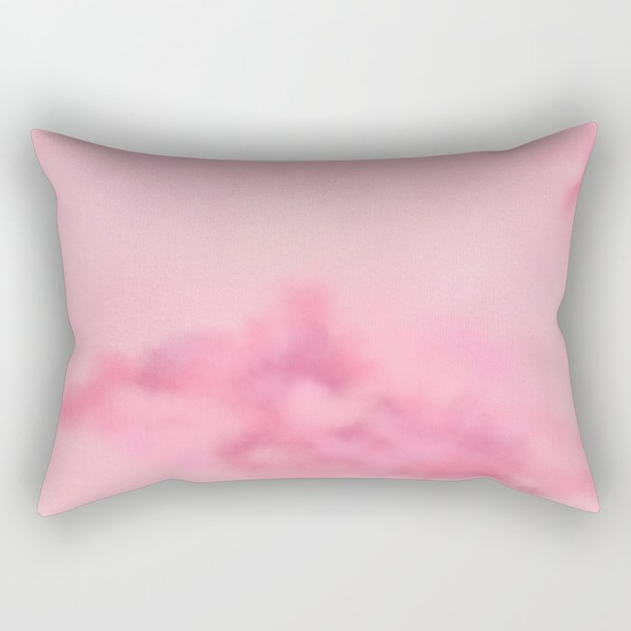 Pink Clouds Rectangular Pillow