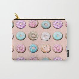 Donuts, pink Carry-All Pouch | Gingerbread, Donuts, Lightblue, Food, Graphicdesign, Sweets, Cream, Christmas, Pastryshop, Pink 