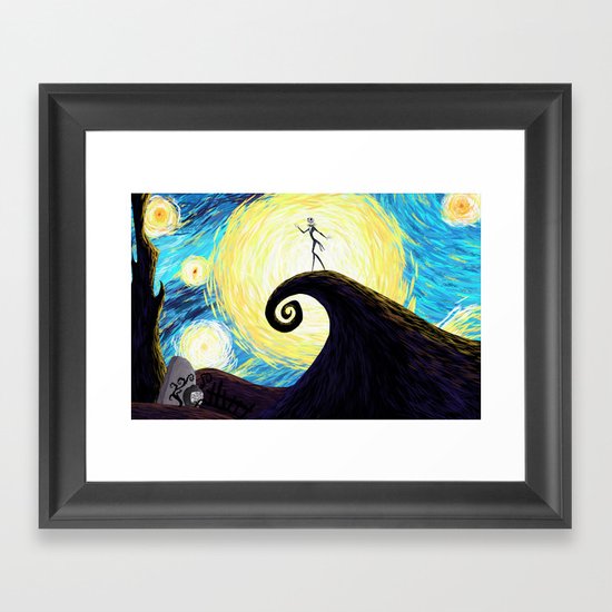 Starry Nightmare Framed Art Print