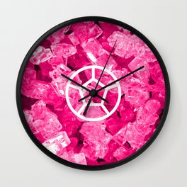 Rose Quartz Candy Gem Wall Clock